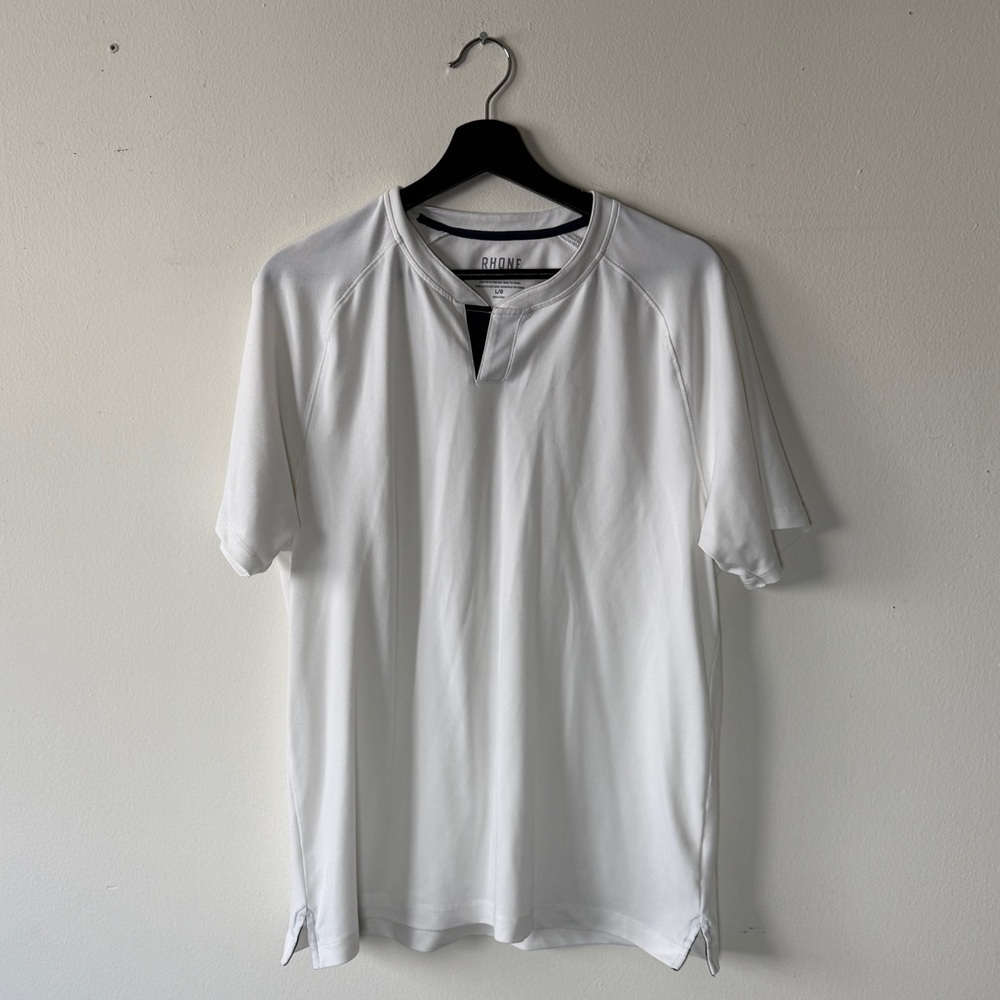 Rhone White Men's Athletic Performance Top